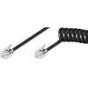 Spiralinis laidas Goobay telefono ragelio 4m RJ-10 RJ-10