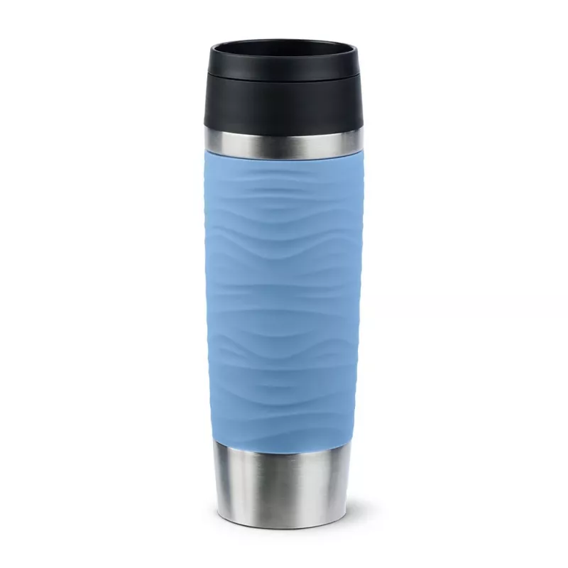 EMSA Travel Mug Waves Grande 500 ml mėlynas, nerūdijantis plienas