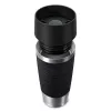 EMSA Travel Mug Waves 360 ml juodas nerūdijančio plieno kelioninis puodelis