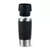 EMSA Travel Mug Waves 360 ml juodas nerūdijančio plieno kelioninis puodelis