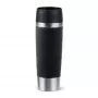 EMSA Travel Mug Classic N2022000 kelioninis puodelis 500 ml juodas, nerūdijantis plienas nerūdijantis plienas