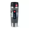 Kelioninis puodelis EMSA Classic Grande 500 ml — pilkas nerūdijantis plienas, silikoninis dangtelis, polipropileninis dangtis, Ø 8,3 cm × 240 mm