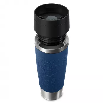 EMSA Travel Mug Classic N2022100 kelioninis puodelis 500 ml Juoda, Mėlyna, Nerūdijantis plienas Nerūdijantis plienas