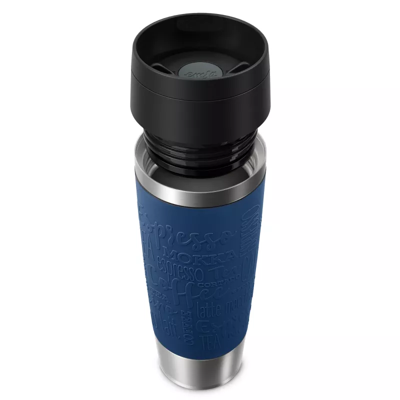 EMSA Travel Mug Classic N2022100 kelioninis puodelis 500 ml Juoda, Mėlyna, Nerūdijantis plienas Nerūdijantis plienas