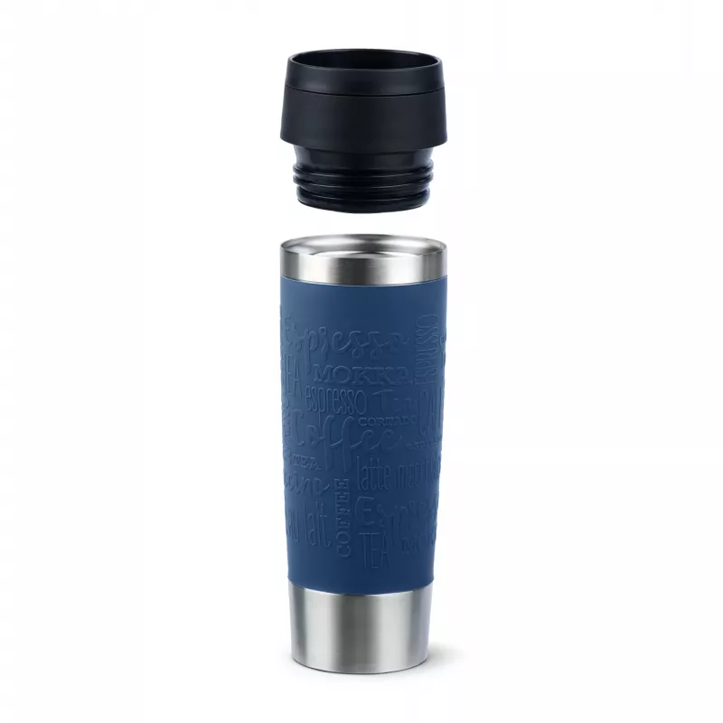 EMSA Travel Mug Classic N2022100 kelioninis puodelis 500 ml Juoda, Mėlyna, Nerūdijantis plienas Nerūdijantis plienas