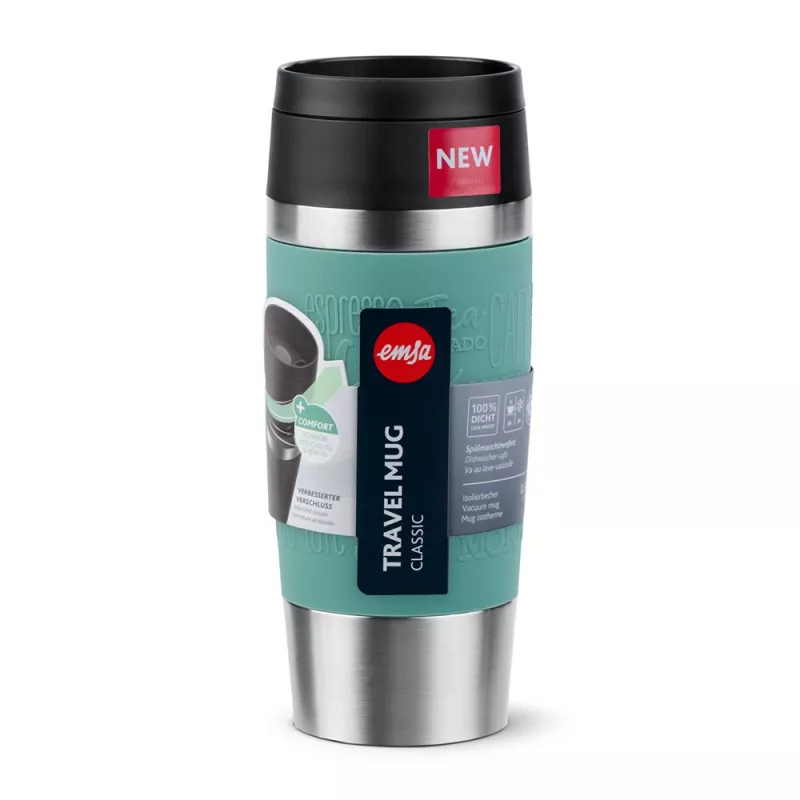 EMSA Travel Mug Classic 360 ml mėlyna nerūdijančio plieno kelioninis puodelis