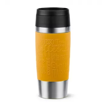 EMSA Travel Mug Classic 360 ml geltona nerūdijančio plieno kelioninė termopuodelis