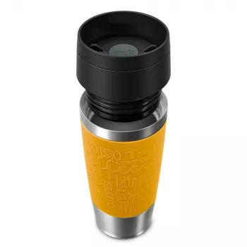 EMSA Travel Mug Classic 360 ml geltona nerūdijančio plieno kelioninė termopuodelis
