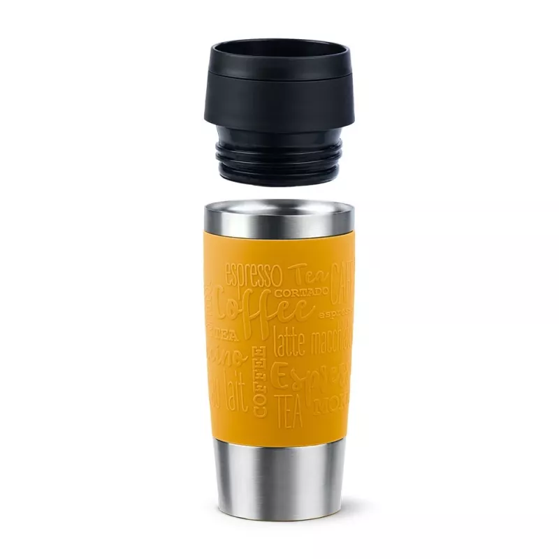 EMSA Travel Mug Classic 360 ml geltona nerūdijančio plieno kelioninė termopuodelis