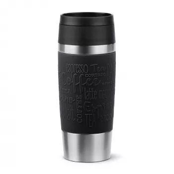 EMSA Travel Mug Classic N2020200 kelioninis puodelis 360 ml Juoda, Nerūdijantis plienas Nerūdijantis plienas
