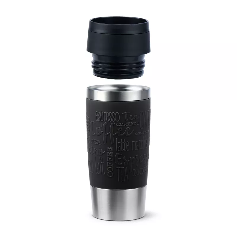 EMSA Travel Mug Classic N2020200 kelioninis puodelis 360 ml Juoda, Nerūdijantis plienas Nerūdijantis plienas
