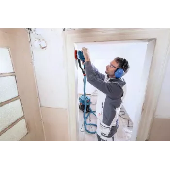 Bosch GET 75-150 Professional atsitiktinis orbitinis šlifuoklis 7300 aps./min. 14600 svyravimų/min. juoda, mėlyna 750 W