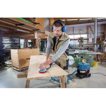 Bosch GET 75-150 Professional atsitiktinis orbitinis šlifuoklis 7300 aps./min. 14600 svyravimų/min. juoda, mėlyna 750 W