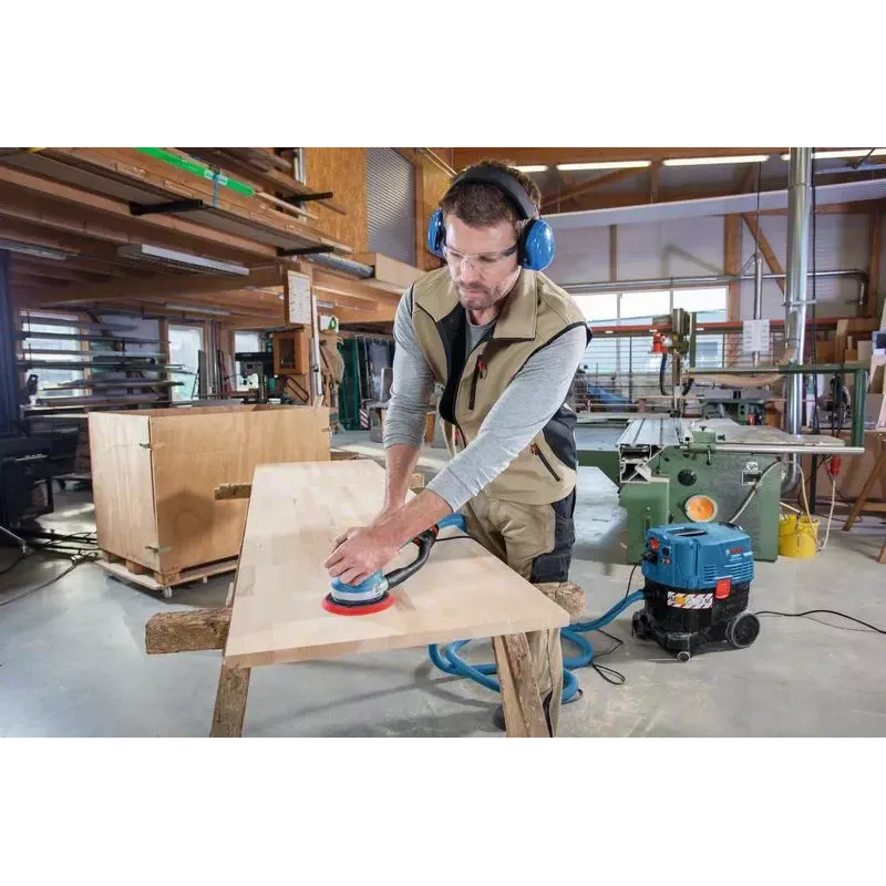 Bosch GET 75-150 Professional atsitiktinis orbitinis šlifuoklis 7300 aps./min. 14600 svyravimų/min. juoda, mėlyna 750 W