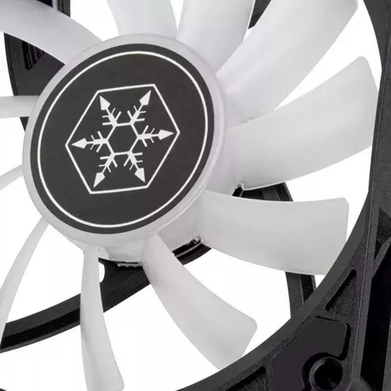 Ventiliatorius Sidabrinėstone Air Slimmer 90 ARGB 9,2 cm Juodas 500–2500 RPM