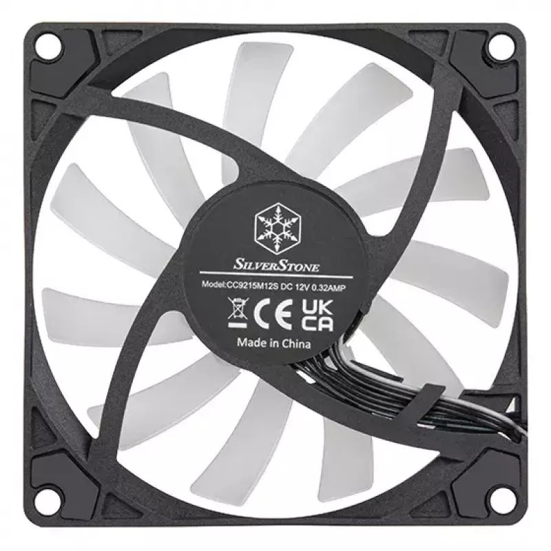 Ventiliatorius Sidabrinėstone Air Slimmer 90 ARGB 9,2 cm Juodas 500–2500 RPM