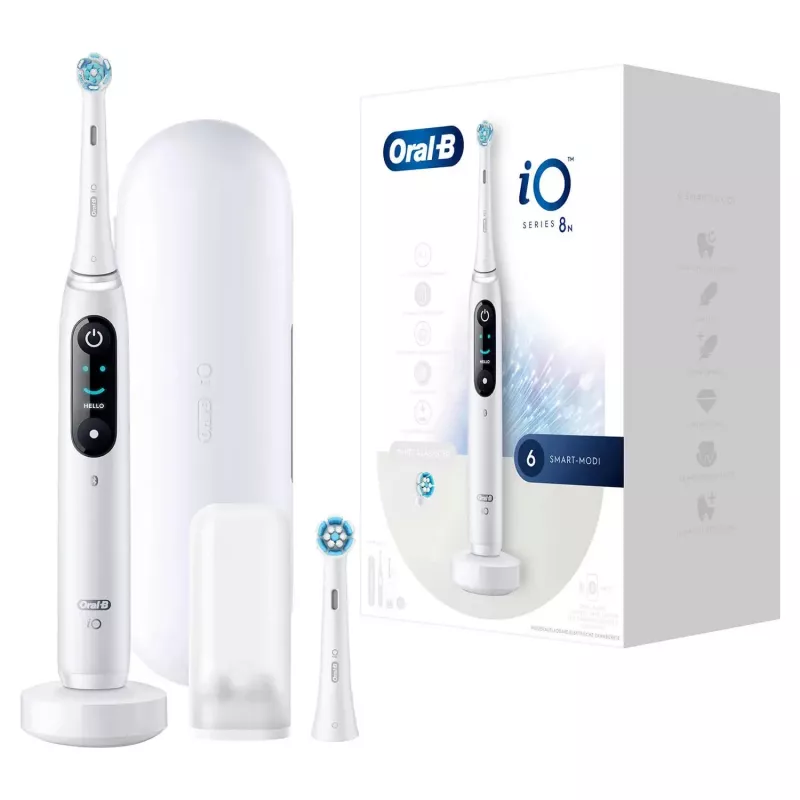 Oral-B iO Series 8N Suaugusiems Vibracinis dantų šepetėlis Baltas