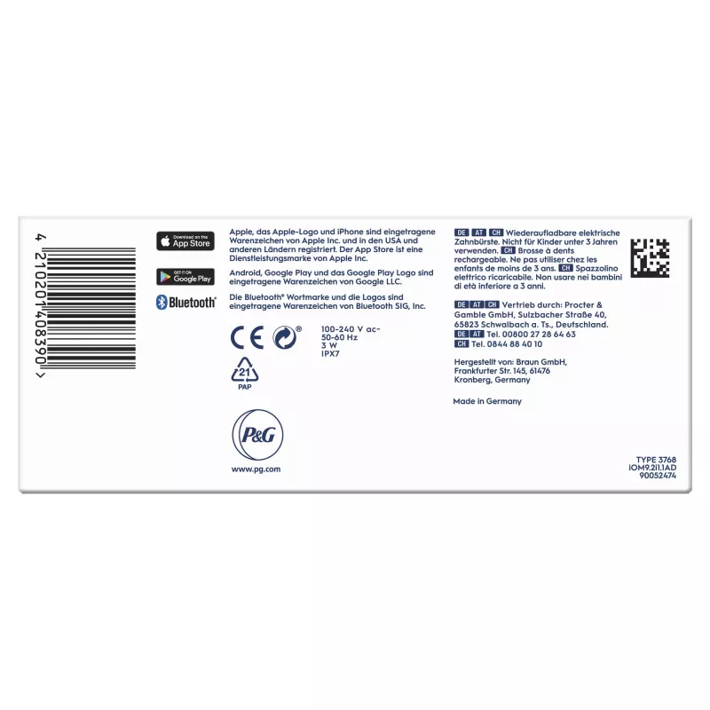 Oral-B iO Series 9n suaugusiems rotacinis-šveičiantis elektrinis dantų šepetėlis rožinis