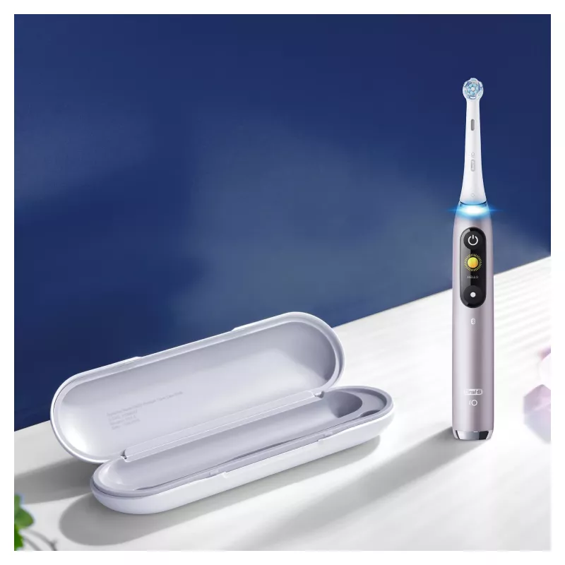 Oral-B iO Series 9n suaugusiems rotacinis-šveičiantis elektrinis dantų šepetėlis rožinis
