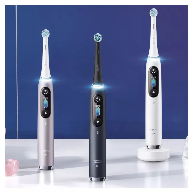 Oral-B iO Series 9n suaugusiems rotacinis-šveičiantis elektrinis dantų šepetėlis rožinis
