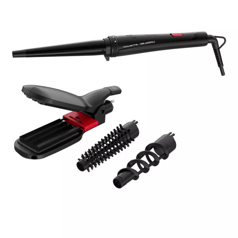 Rowenta Infinite Looks CF422L Garbanojimo lazdelė Šilta Juoda, Rožinė 48 W