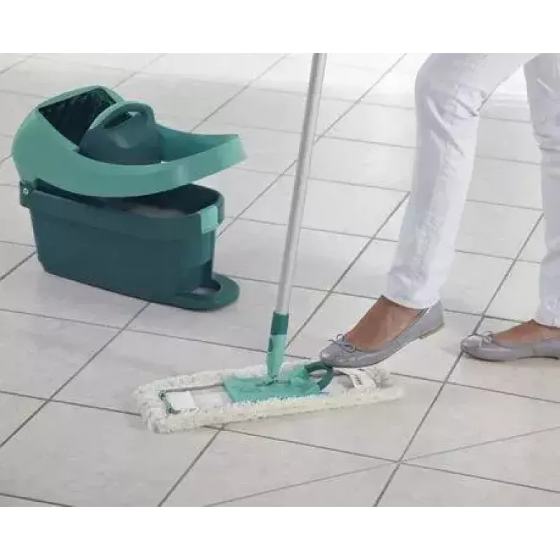 Šlavimo sistemos kibiras Leifheit 55076 — ergonominis gręžiklis, didelė talpa, žalias
