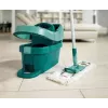 Šlavimo sistemos kibiras Leifheit 55076 — ergonominis gręžiklis, didelė talpa, žalias