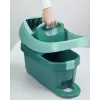 Šlavimo sistemos kibiras Leifheit 55076 — ergonominis gręžiklis, didelė talpa, žalias