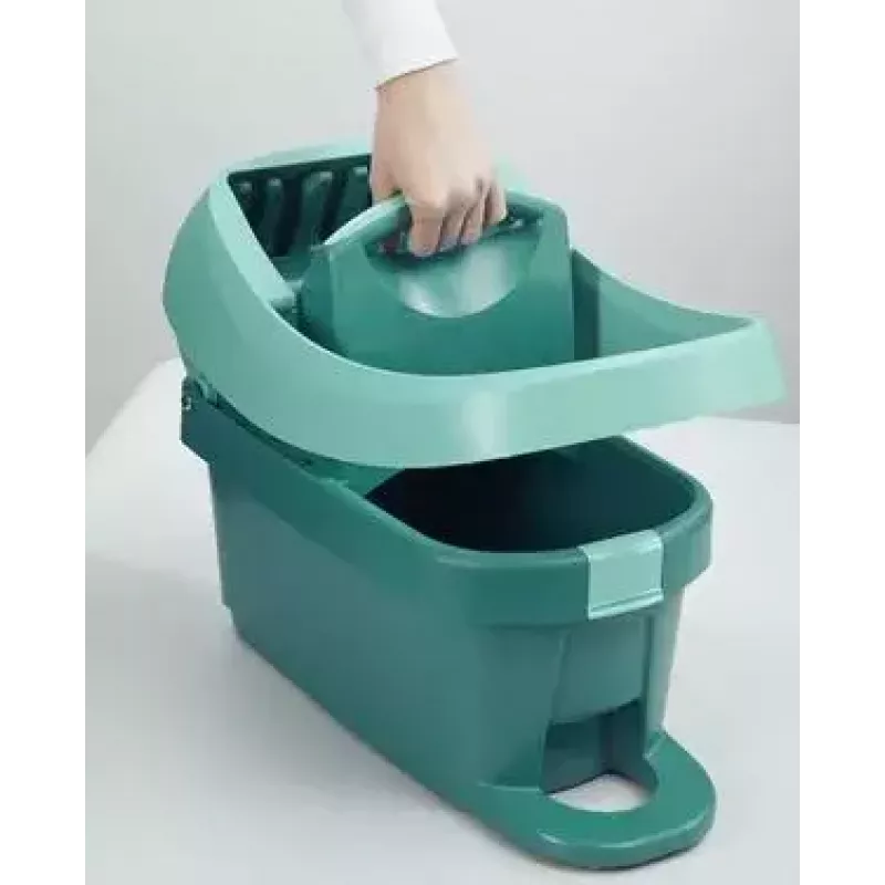 Šlavimo sistemos kibiras Leifheit 55076 — ergonominis gręžiklis, didelė talpa, žalias