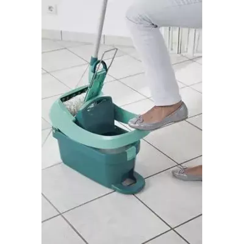 Šlavimo sistemos kibiras Leifheit 55076 — ergonominis gręžiklis, didelė talpa, žalias