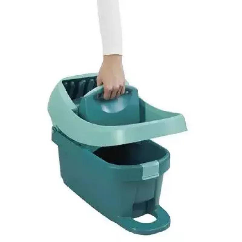 Šlavimo sistemos kibiras Leifheit 55076 — ergonominis gręžiklis, didelė talpa, žalias