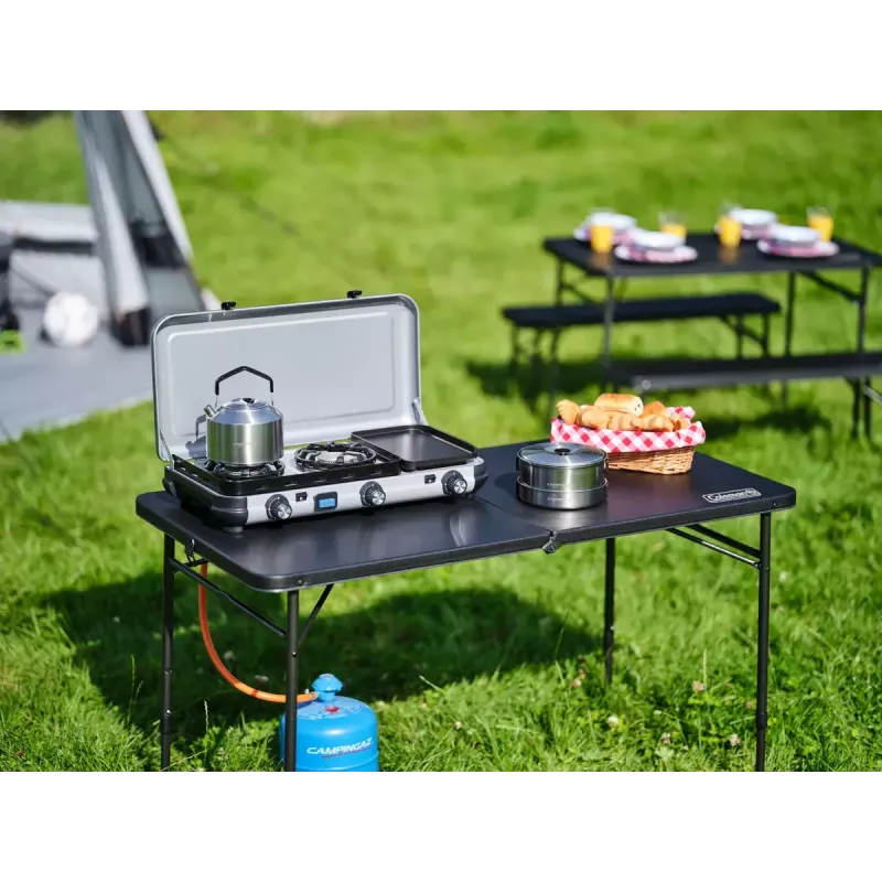 Skysto kuro viryklė Campingaz 2 MULTI COOK, 2 kaitvietės, rankinis valdymas
