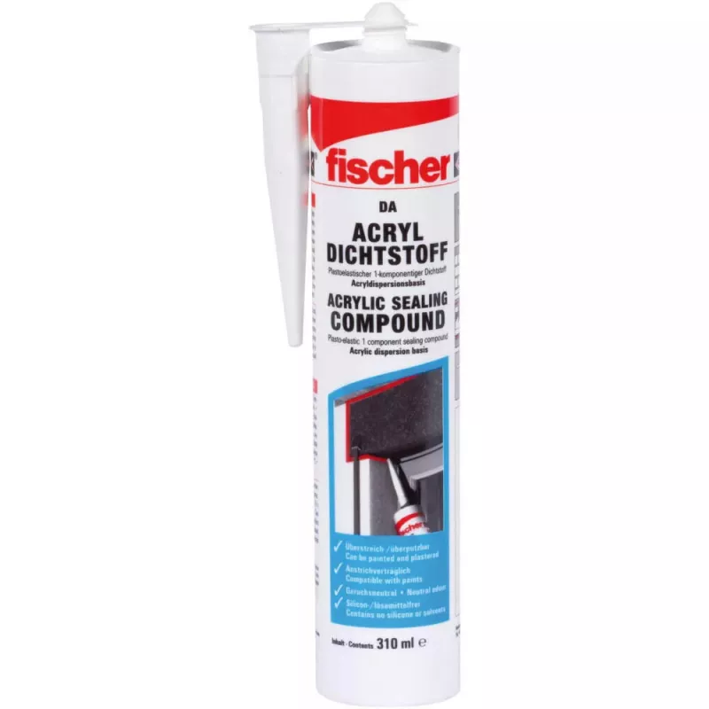 Akrilinis hermetikas Fischer 053110 310 ml Baltas