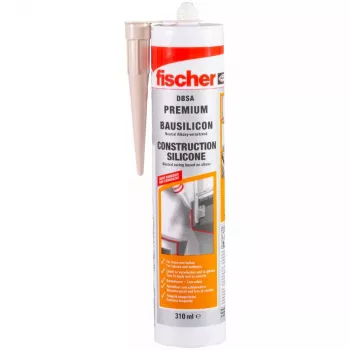 Silikoninis hermetikas Fischer 512213 pilkas