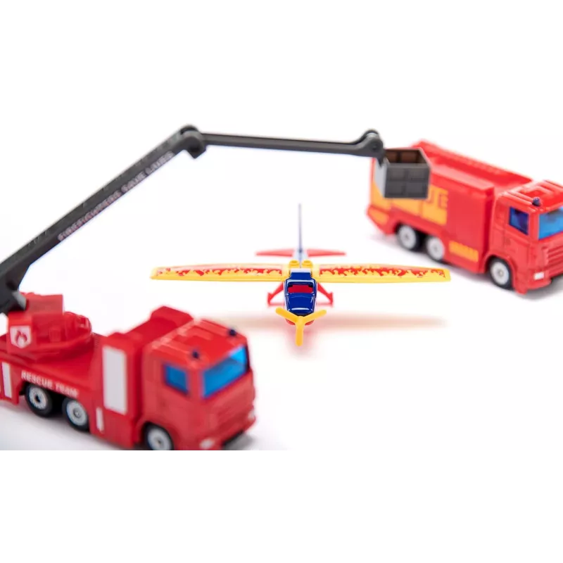 Siku dovanų rinkinys Feuerwehr, gaisrinis automobilis, 3 m., metalas, plastikas, juoda, oranžinė, raudona, balta