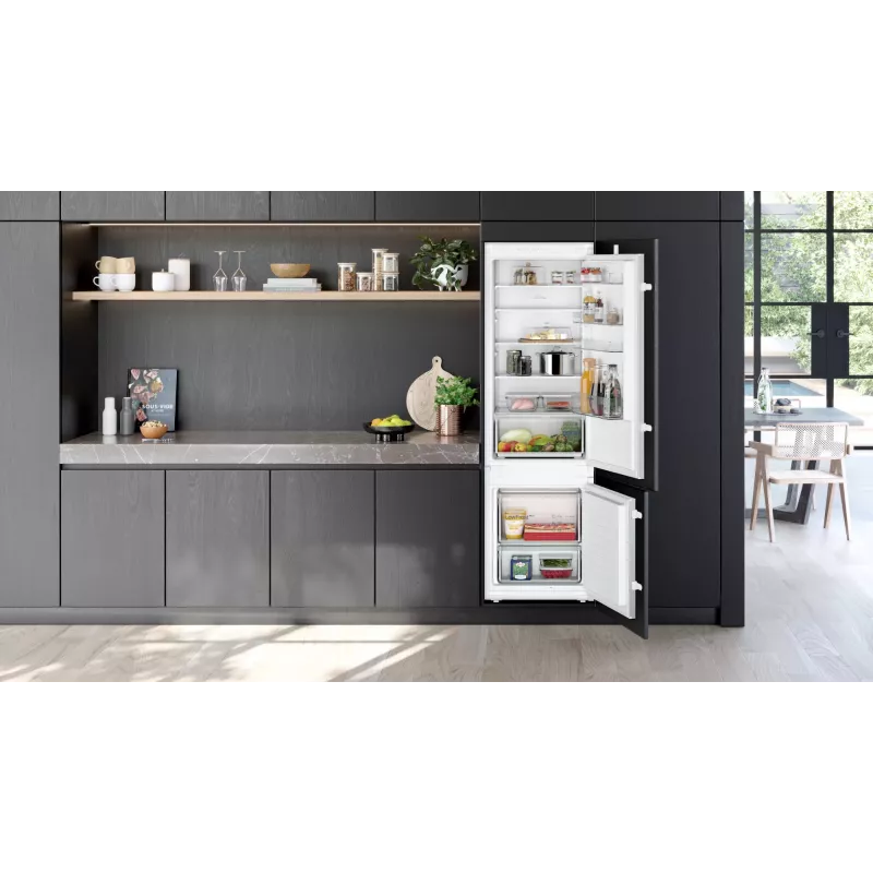 Siemens iQ100 KI87VNSE0 fridge-freezer Įmontuojamas 270 L Balta