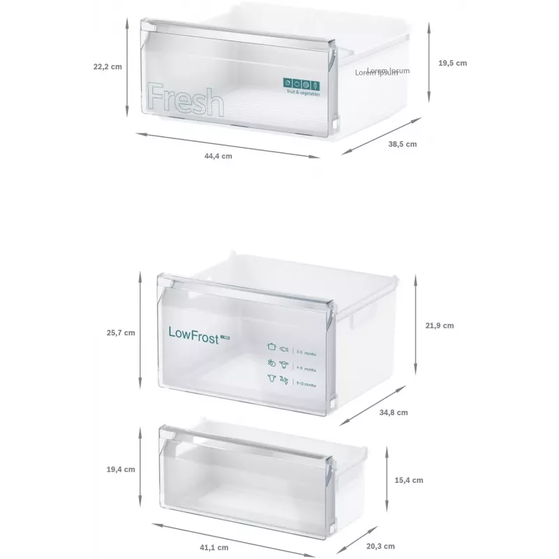 Siemens iQ100 KI87VNSE0 fridge-freezer Įmontuojamas 270 L Balta