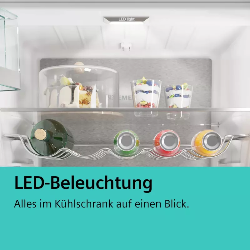 Siemens iQ100 KI87VNSE0 fridge-freezer Įmontuojamas 270 L Balta
