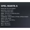 Konstrukcinis žaislas Cobi Opel Manta A 1970 1:12 mastelio modelis, kaladėlių rinkinys