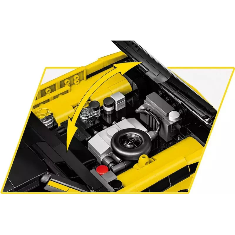 Konstrukcinis žaislas Cobi Opel Manta A 1970 1:12 mastelio modelis, kaladėlių rinkinys
