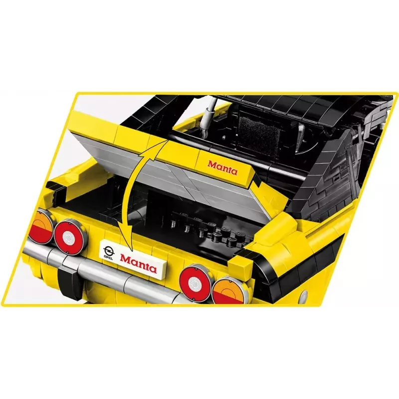 Konstrukcinis žaislas Cobi Opel Manta A 1970 1:12 mastelio modelis, kaladėlių rinkinys