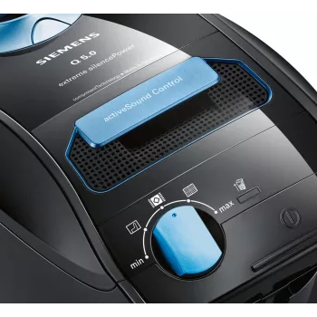 Siemens VSQ5X1230 dulkių siurblys 4,5 L Cilindrinis dulkių siurblys Sausas 850 W Dulkių maišelis