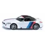 Siku sportinio automobilio modelis BMW Z4 M40i, iš anksto surinktas, mastelis 1:50, I 40 mm × P 87 mm × A 29 mm