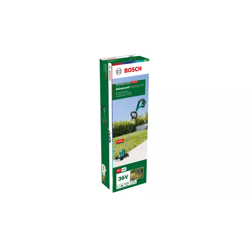 Bosch AdvancedGrassCut 36 30 cm Baterija Juoda, Žalia