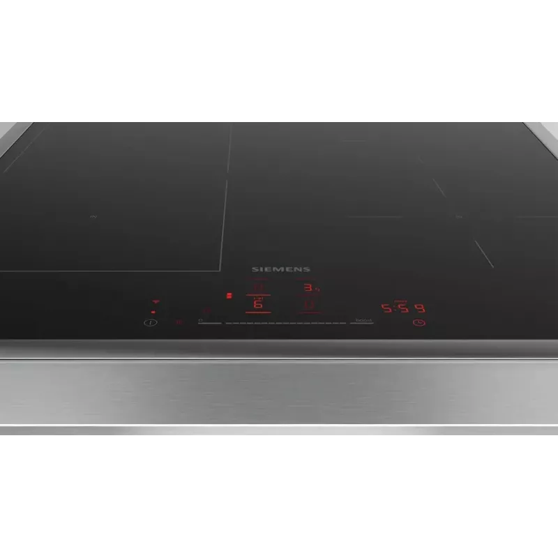 Indukcinė kaitlentė Siemens iQ500 ED64RHSB1E 4 zonų Įmontuojama 60 cm Juoda / Nerūdijantis plienas Jutiklinis valdymas