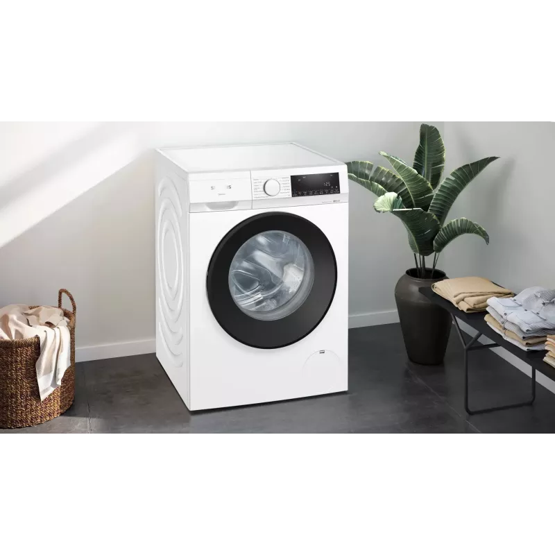 Siemens iQ500 WG34G2070 skalbimo mašina įkraunama iš priekio 8 kg 1400 aps./min. Balta