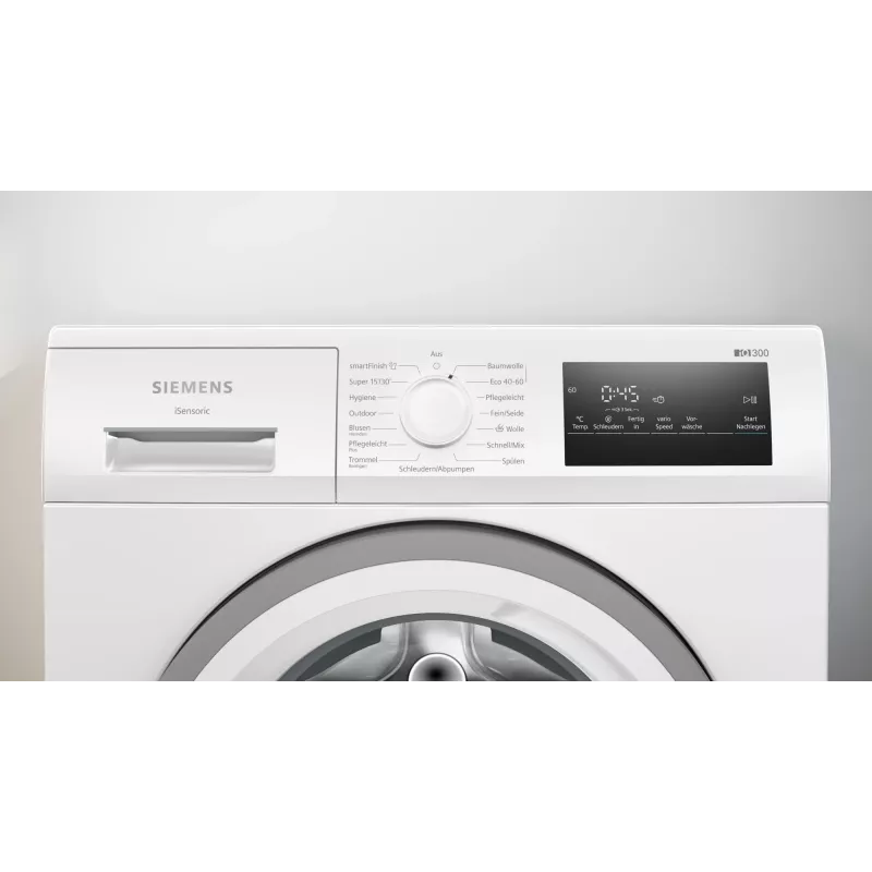 Siemens iQ300 WM14N127 skalbimo mašina, priekinis įkrovimas, 8 kg, 1400 aps./min, balta