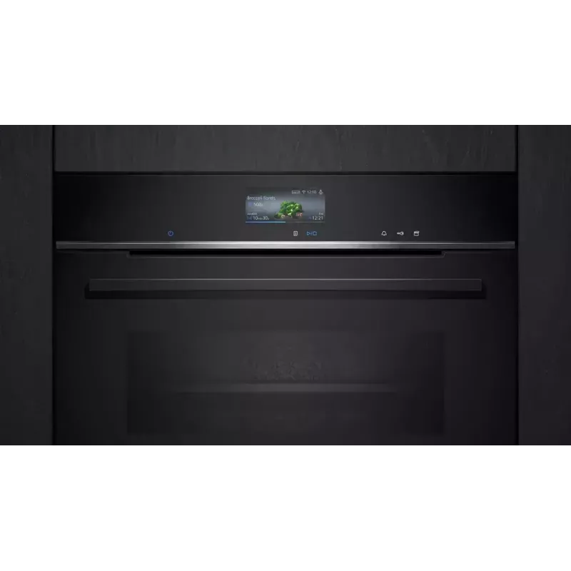 Siemens HS736G3B1 orkaitė 71 L Juoda, Nerūdijantis plienas