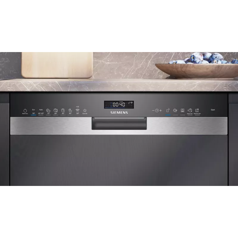 “Siemens” SN55ZS07CE indaplovė, pusiau įmontuojama, 14 komplektų