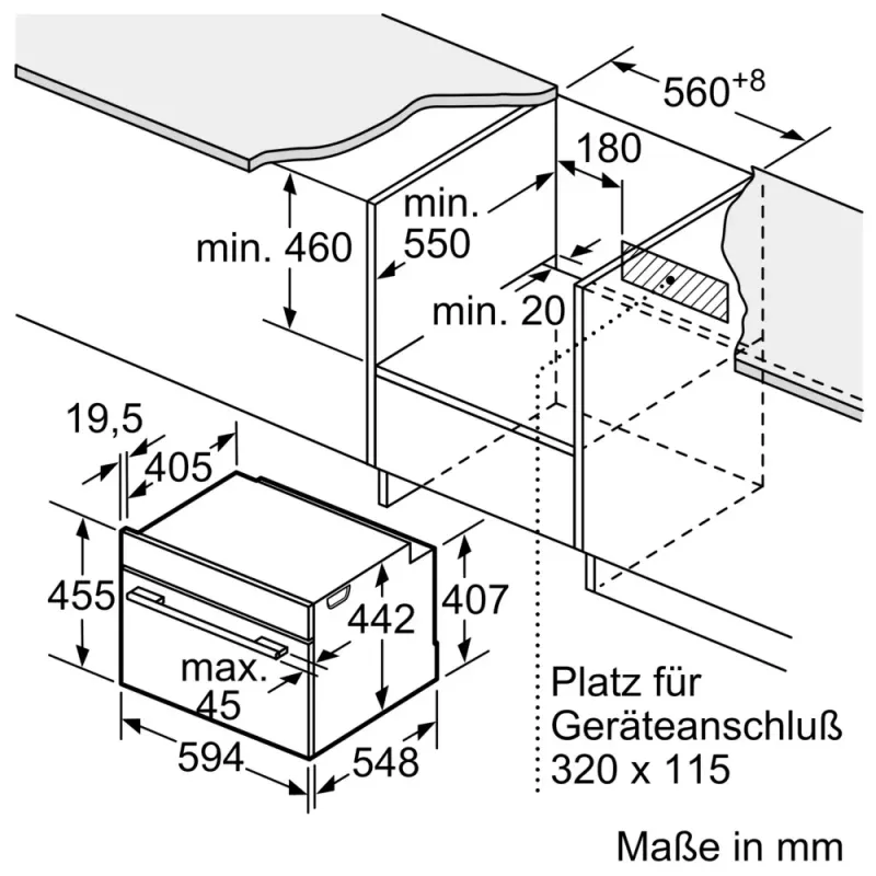 Siemens iQ700 CM776GKB1 orkaitė 45 L 900 W Juoda, Nerūdijantis plienas